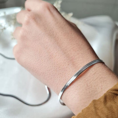 Timeless Stainless Steel Snake Chain Bracelet|1012015