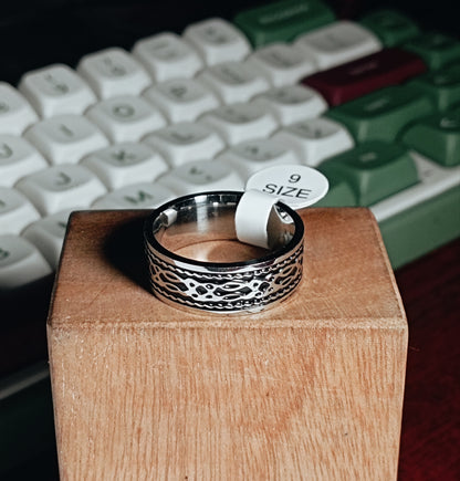 Premium Modern Armor Men's The Serpent Knot Finger Ring|10250013R