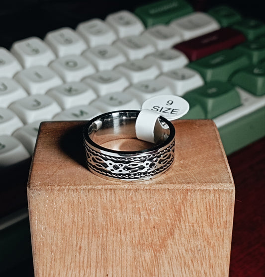 Premium Modern Armor Men's The Serpent Knot Finger Ring|10250013R