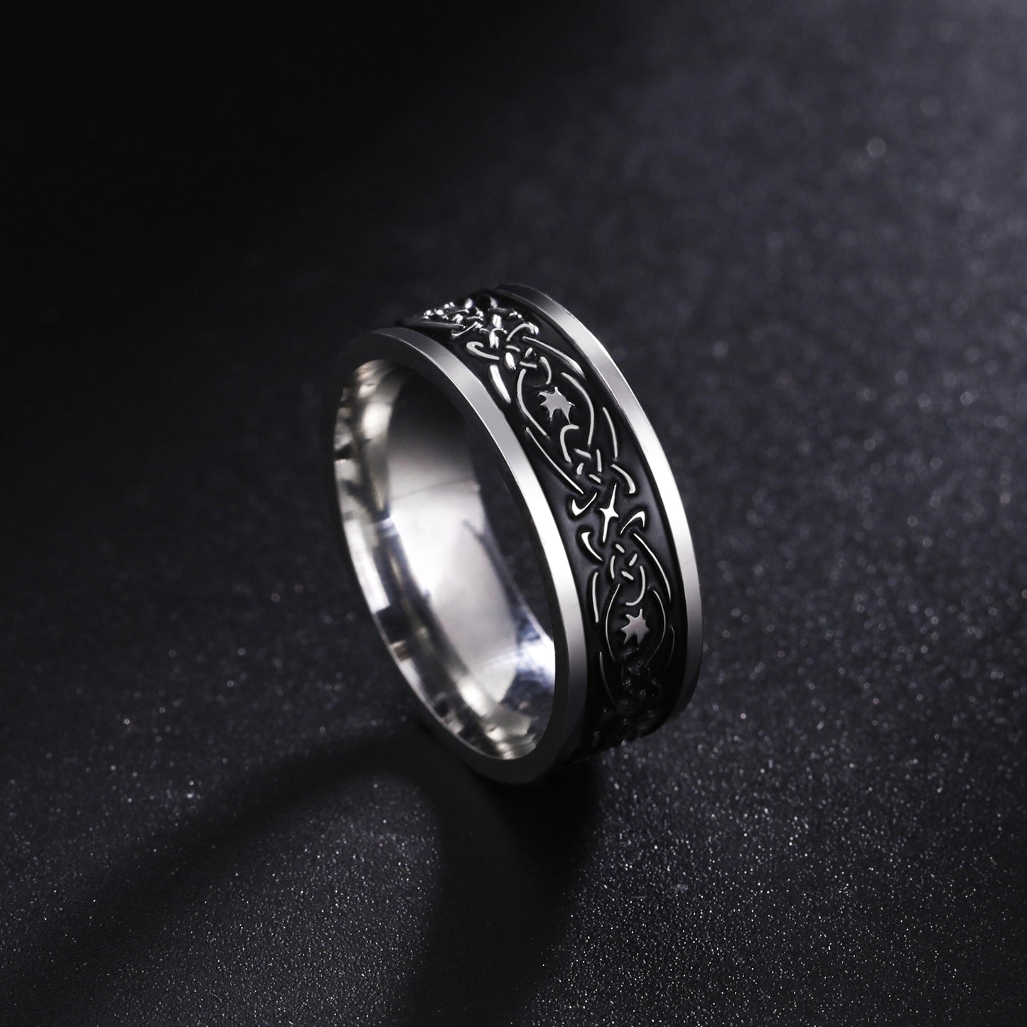 Premium Modern Armor Men's The Druid Star Finger Ring|10250012R