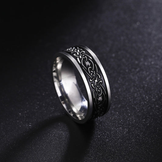 Premium Modern Armor Men's The Druid Star Finger Ring|10250012R