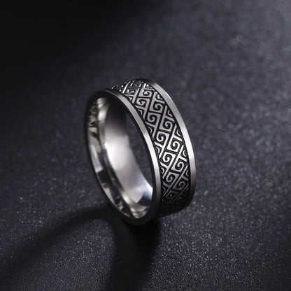Premium Modern Armor Men's The Labyrinth Finger Ring|10250011R