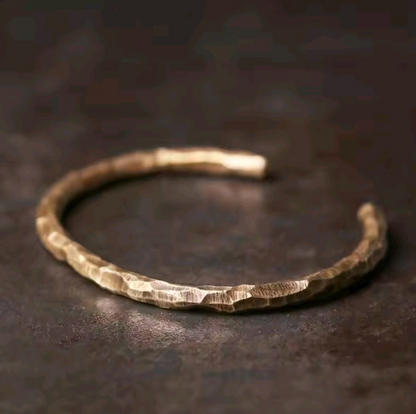 Gold Plated Open Cuff Retro Style Cuff Bracelet|1025023