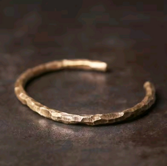 Gold Plated Open Cuff Retro Style Cuff Bracelet|1025023