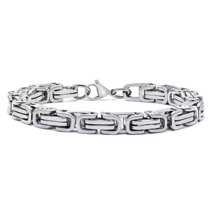 Silver Colour Square Link Chain 3mm Bracelet| 1012026